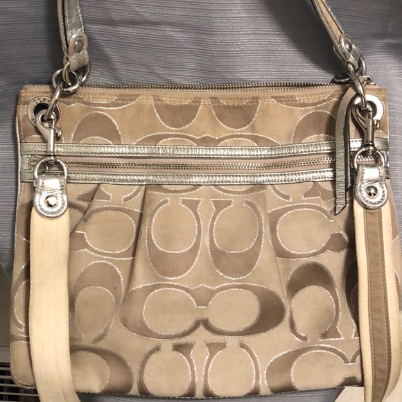 Champagne and silver Crossbody/shoulder bag - Picture 4 of 6